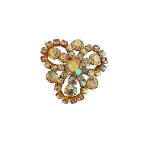 Gale Vintage Rhinestone AB Brooch